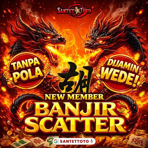 Poster promosi slot game Santettoto dengan klaim hadiah 3 juta